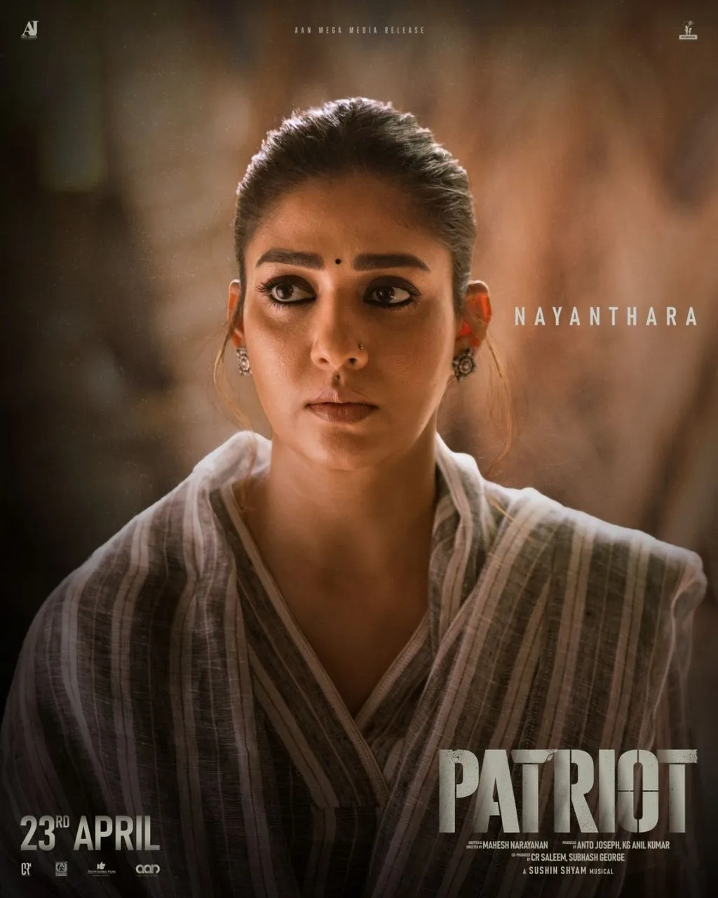 Nayanthara character poster from Patriot, the Mammootty-Mohanlal spy thriller