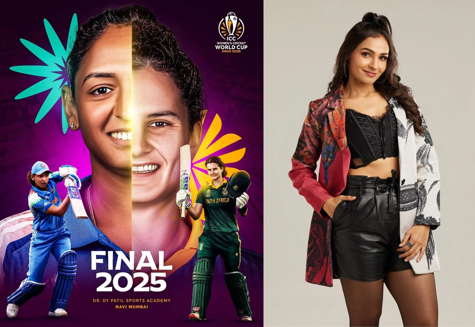 Andrea Jeremiah Sings English Anthem for ICC Women's Cricket World Cup 2025