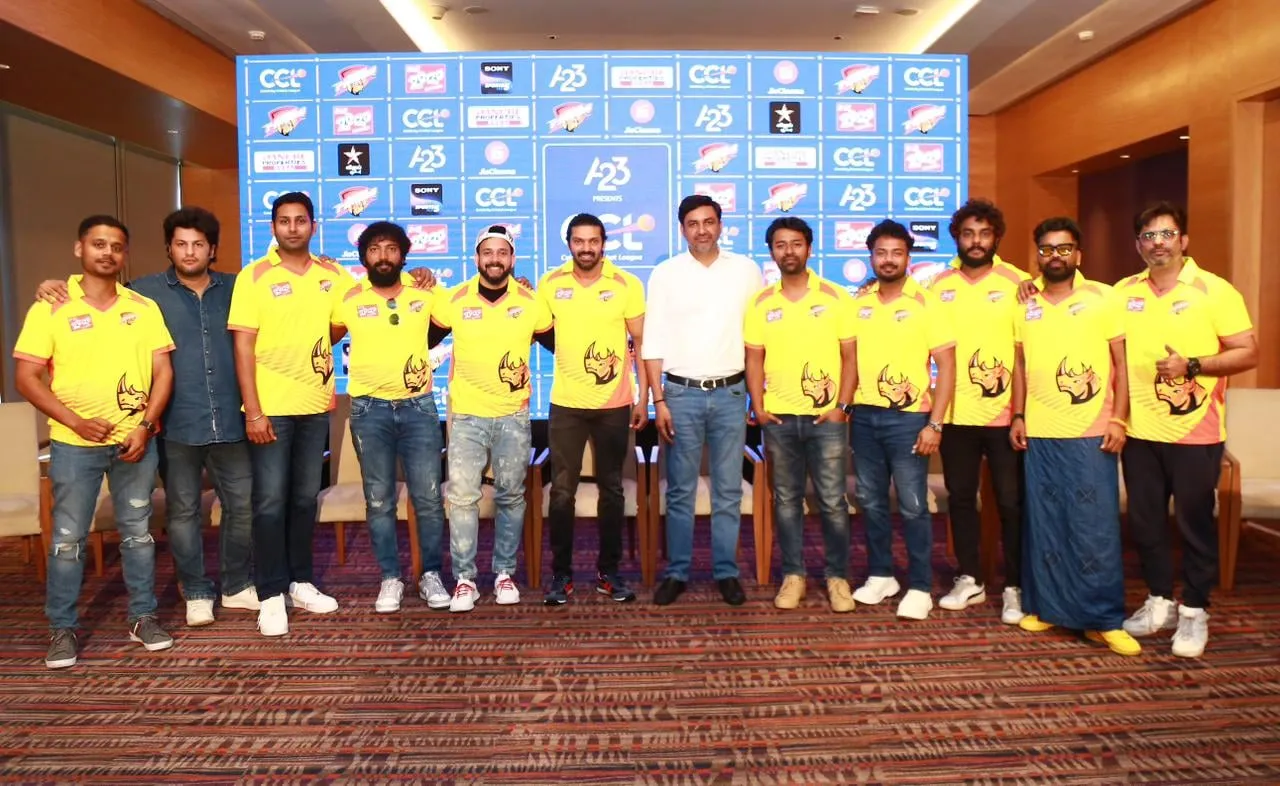 CCL 2024 Unveils Chennai Rhinos Squad: A Blend of Cricket and Star Power