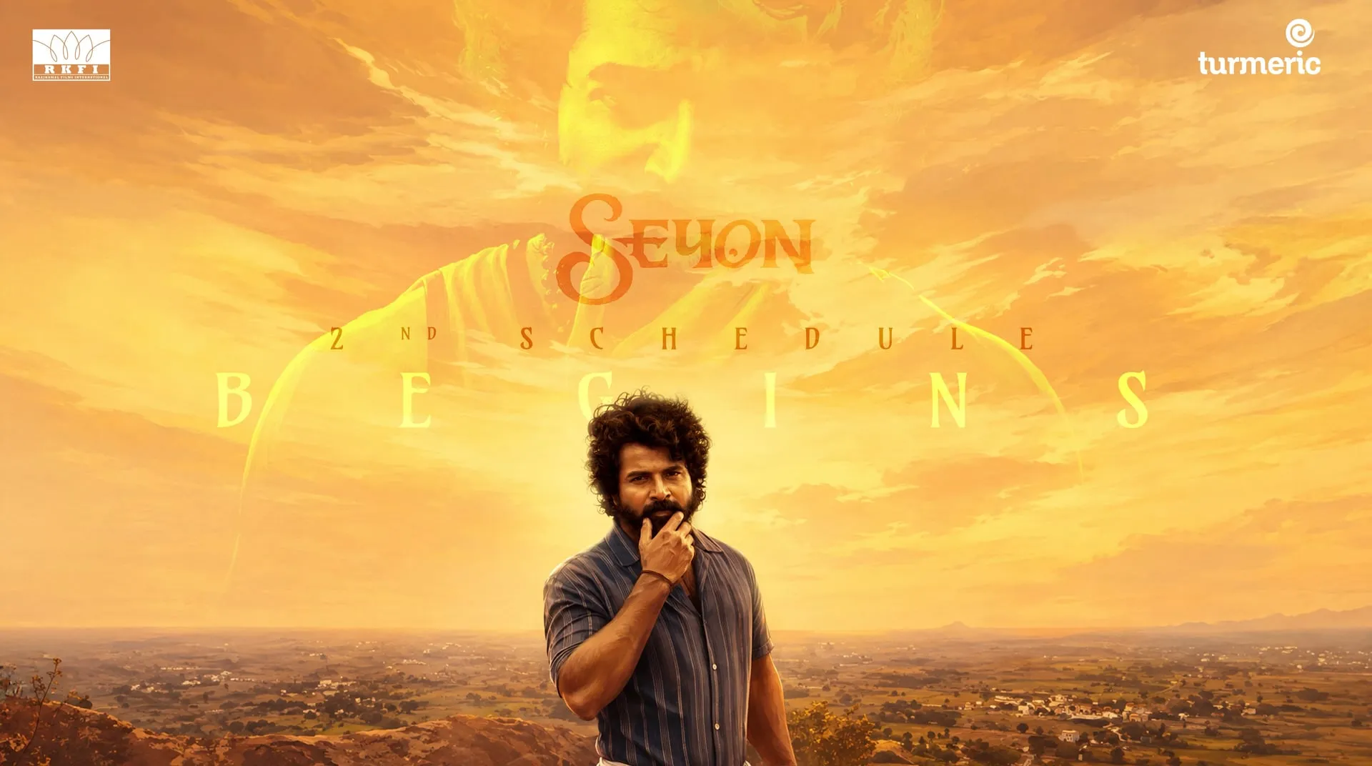 Sivakarthikeyan in a rugged bearded look on the Seyon second schedule announcement poster