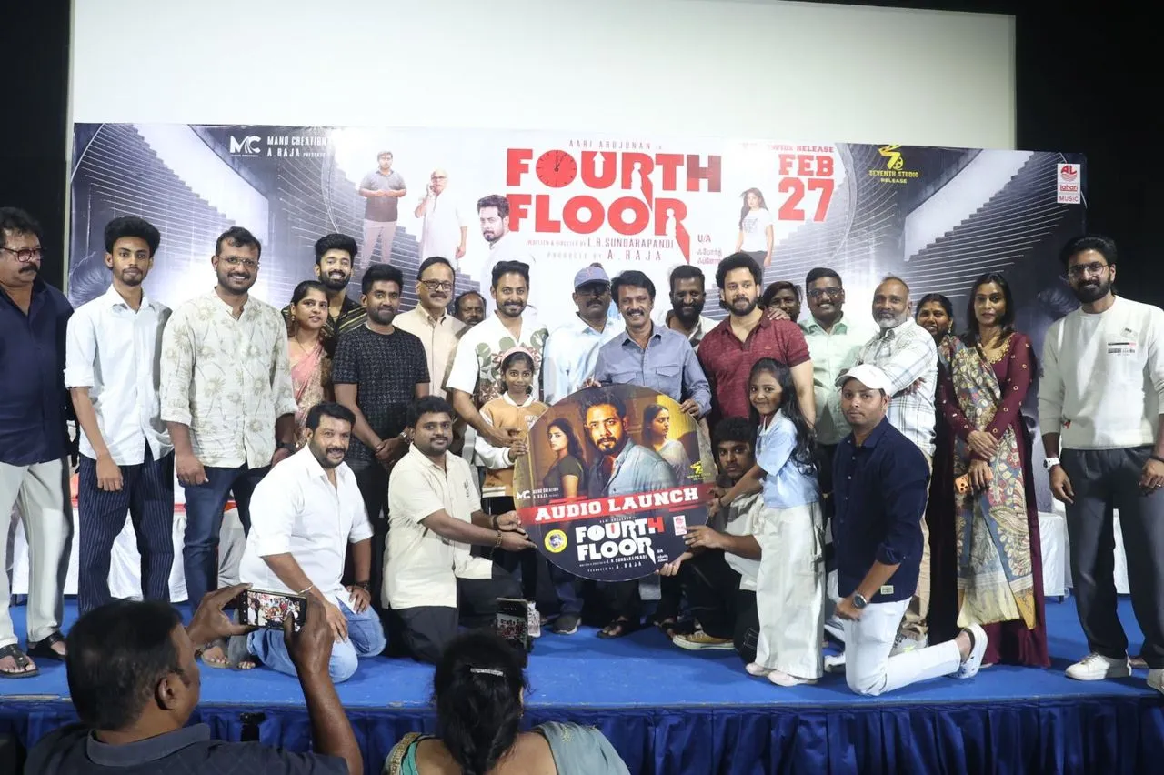 Fourth Floor cast and crew at the music launch in Chennai