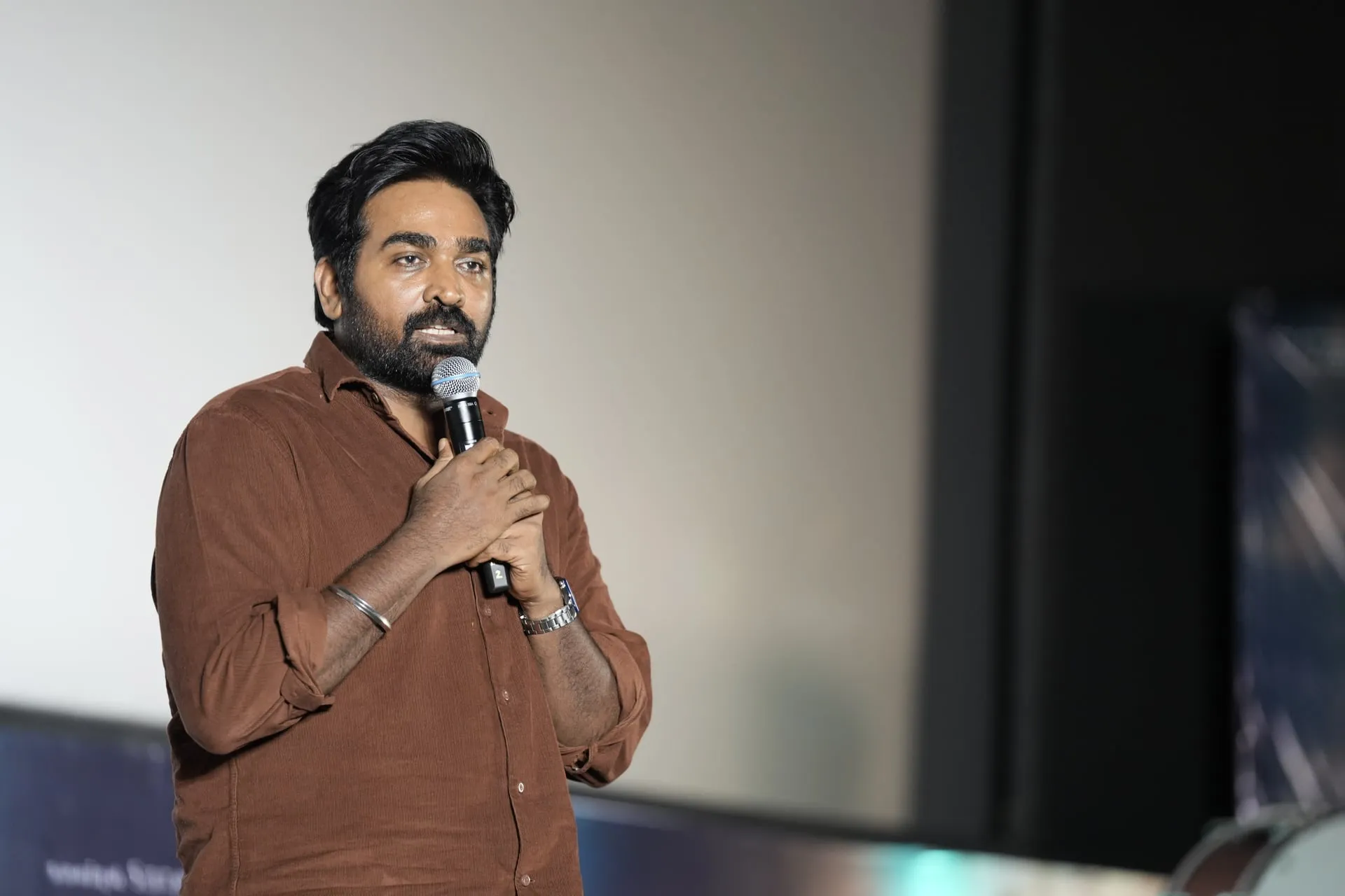 Vijay Sethupathi speaking at the Train audio and teaser launch