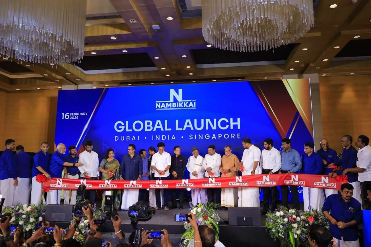 Ribbon cutting ceremony at the Nambikkai global launch