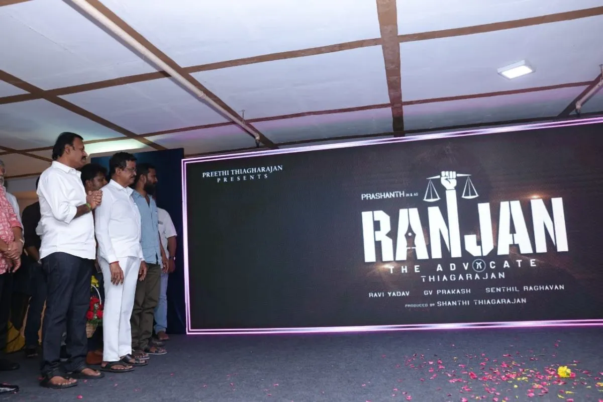 The Ranjan The Advocate title look unveiled at the launch event