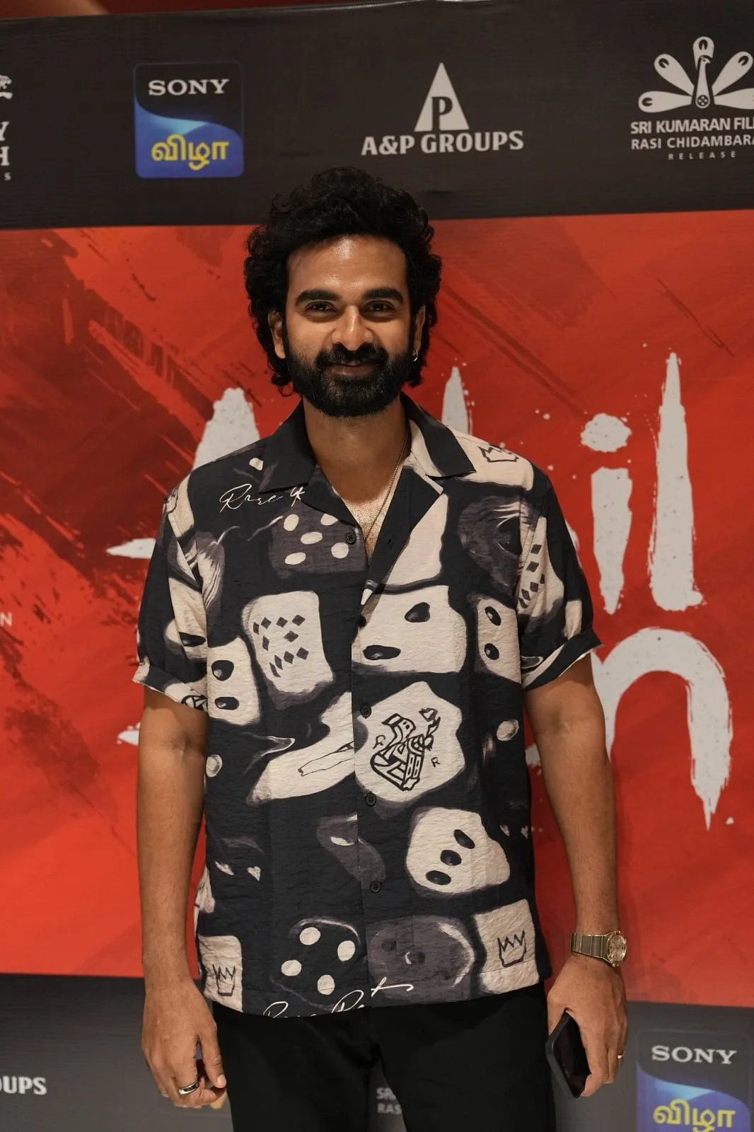 Ashok Selvan at the Anbil Avan thanksgiving event