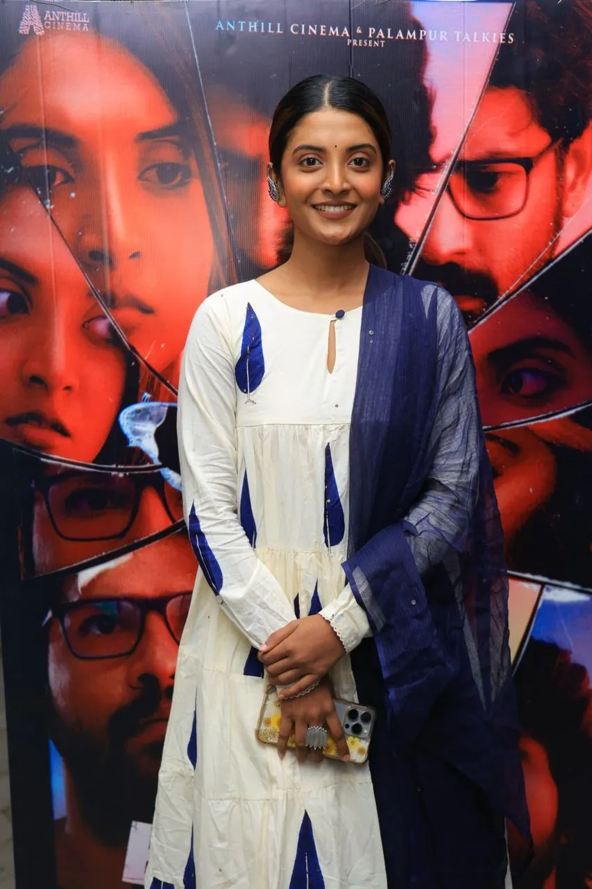 Actress Nivedhithaa Sathish at the Oh Butterfly press meet