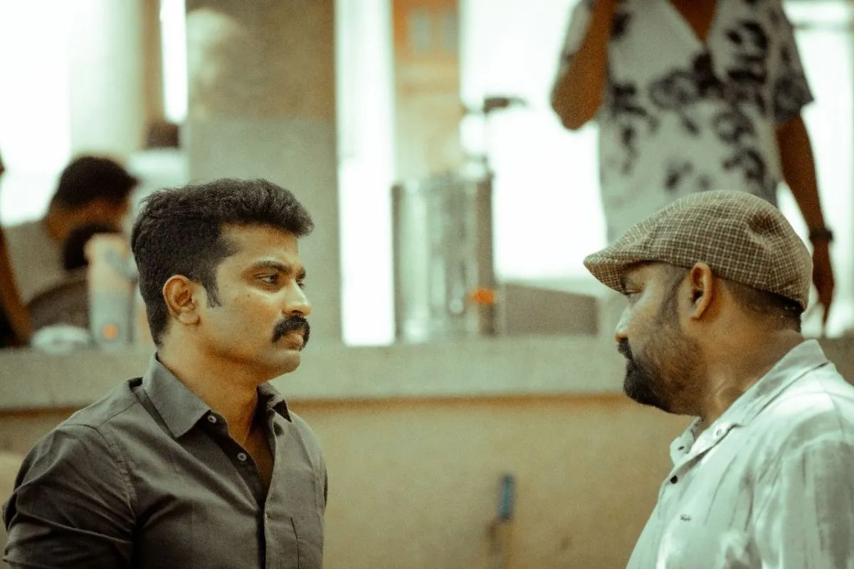 Two men in a tense face-off in The Dark Heaven