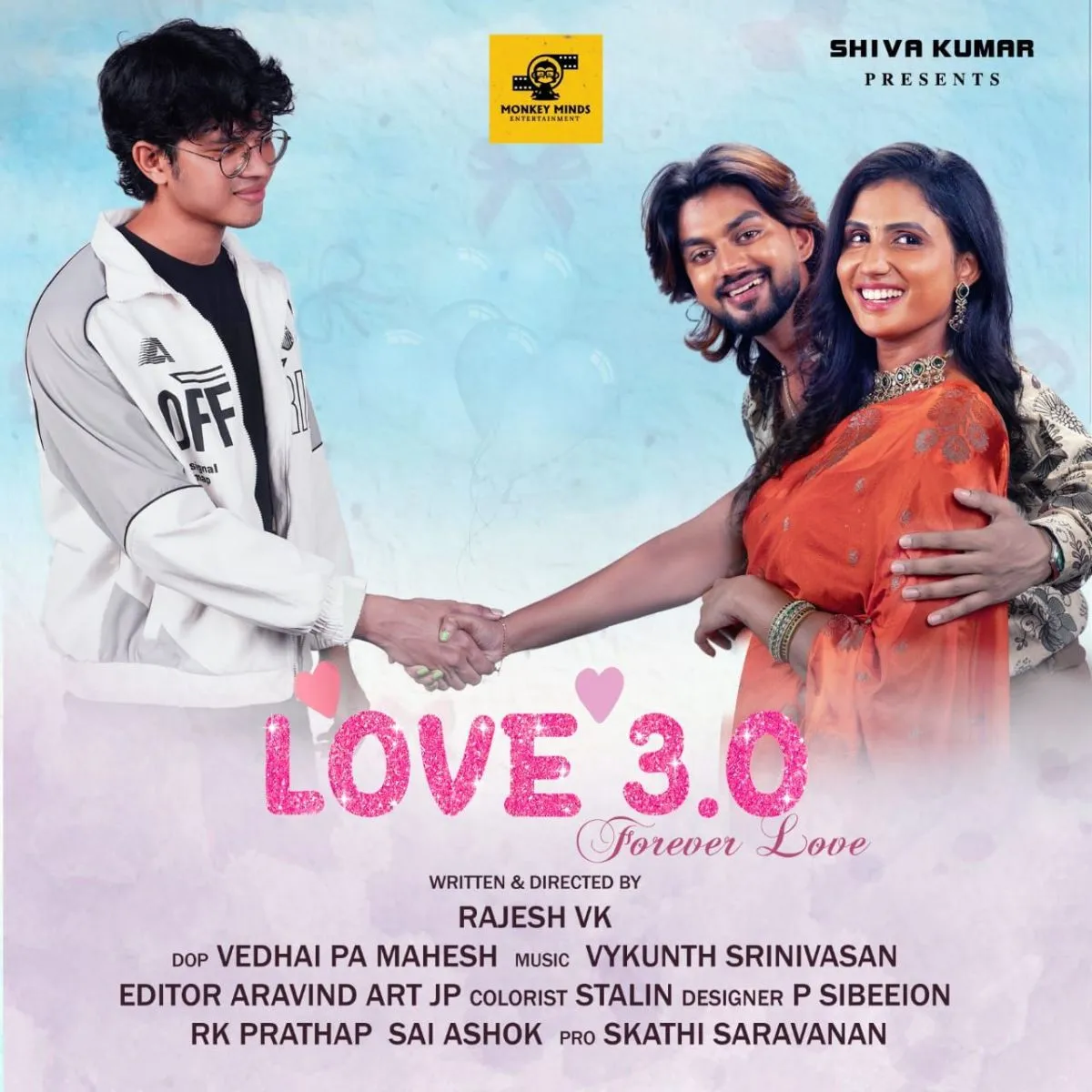 Love 3.0 first look poster featuring the cast
