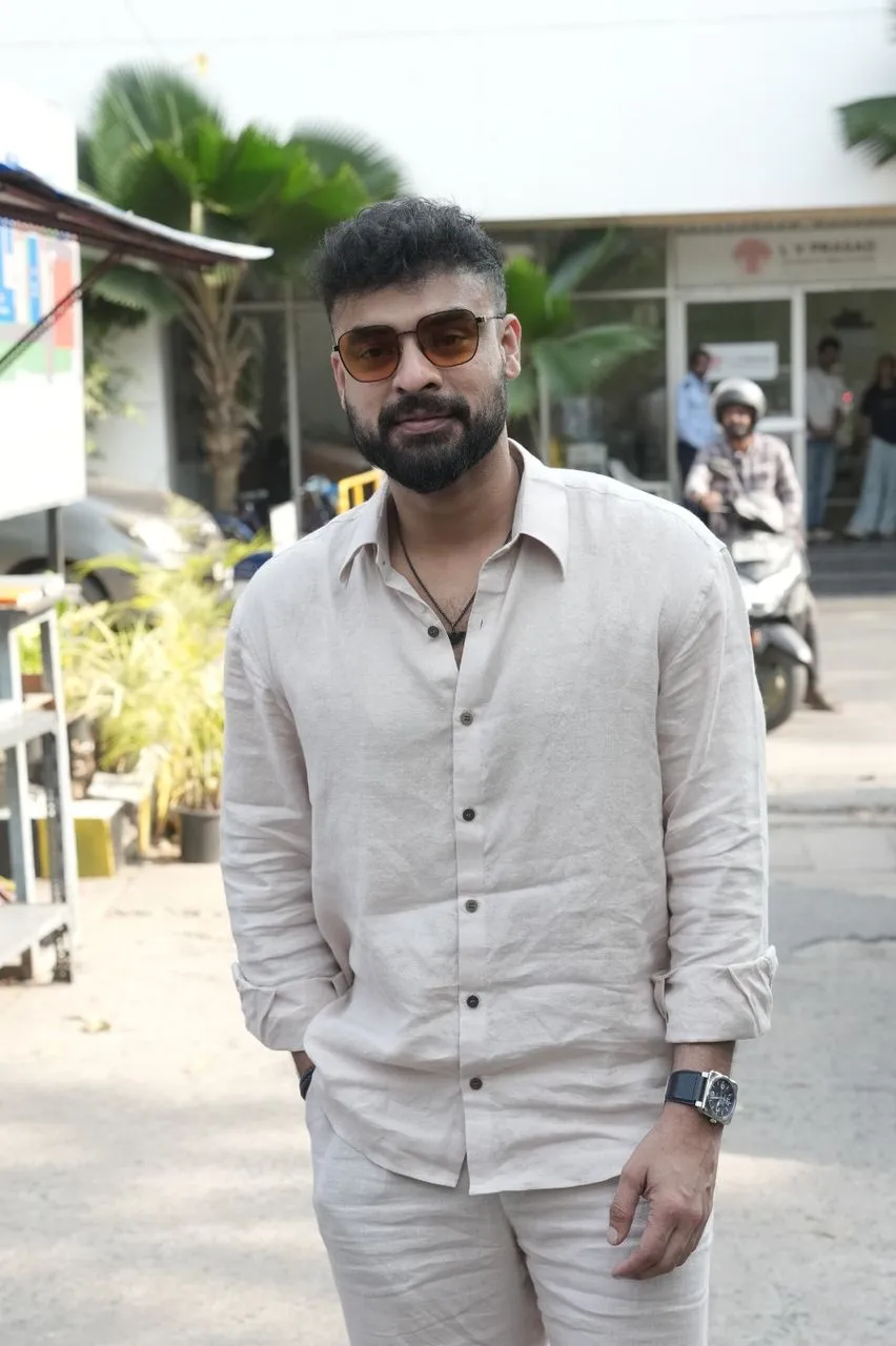 Tovino Thomas at the Pallichattambhi Tamil press meet in Chennai