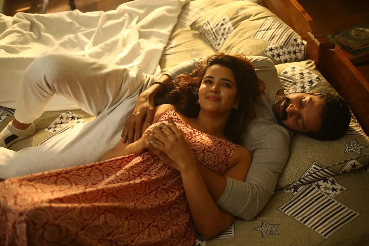 Santhosh Prathap and his co-star in a quiet scene from Signal at 11.30