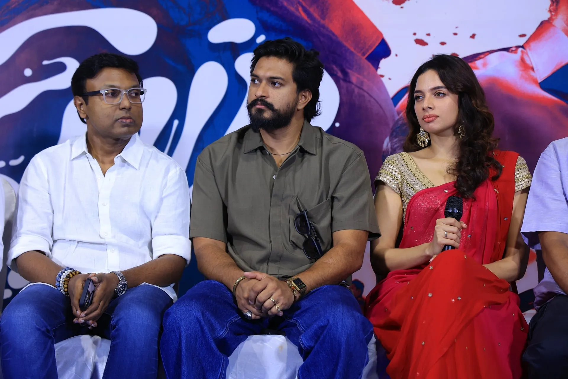 On the dais at the Niram launch