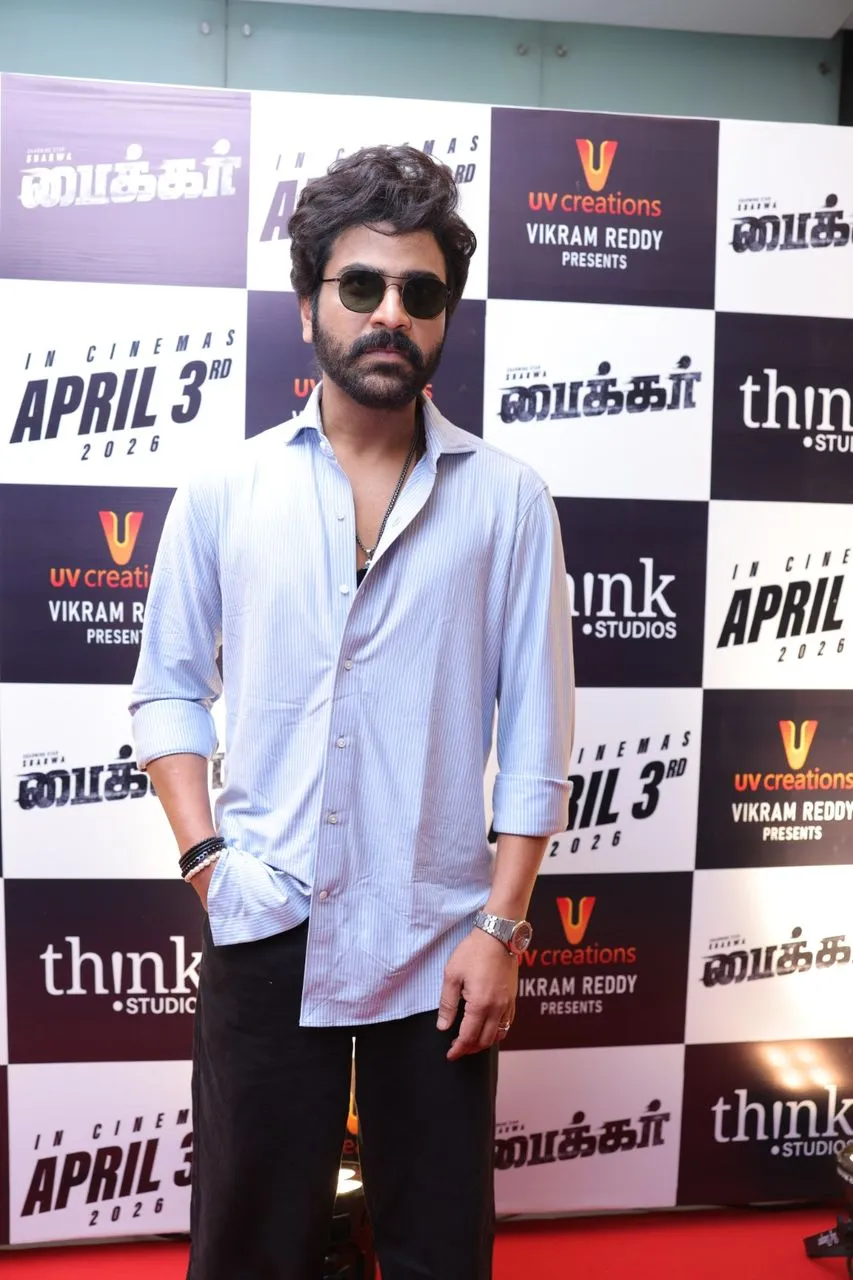 Sharwanand at the Biker press meet in Chennai