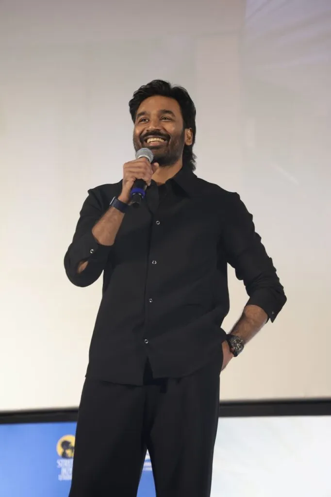 Dhanush speaking at the Youth pre-release event