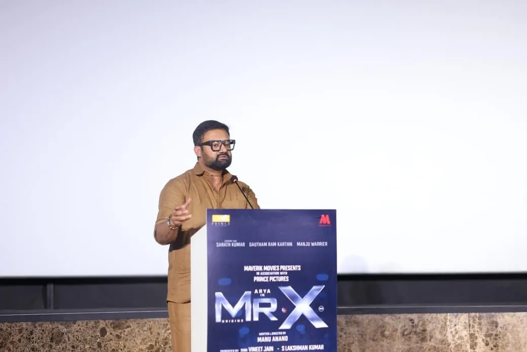 Director Manu Anand at the Mr X trailer launch