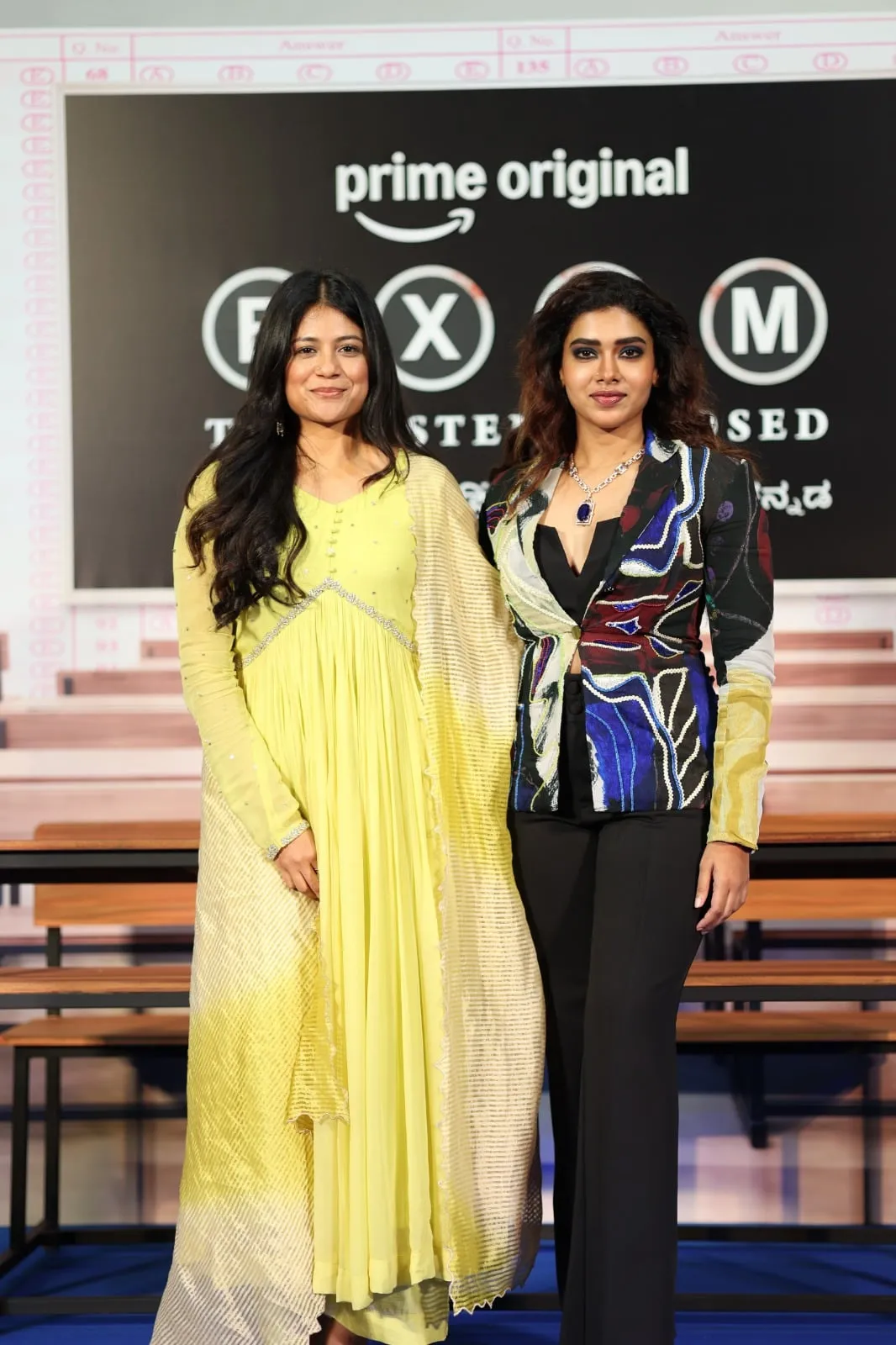 Aditi Balan and Dushara Vijayan, the two leads of Exam.