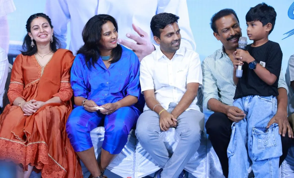Carmeni Selvam cast members at the trailer launch event