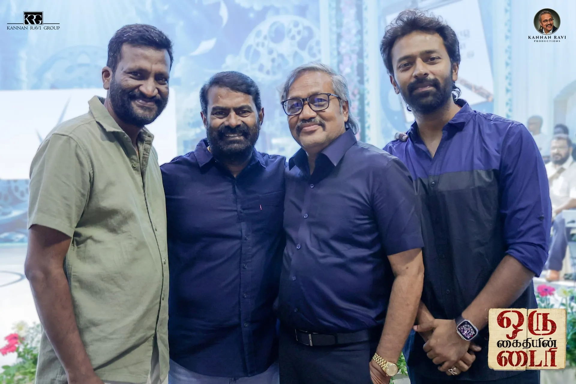 Suseenthiran, Seeman, Kannan Ravi and Shanthnu Bhagyaraj together at the Oru Kaidhiyin Diary launch