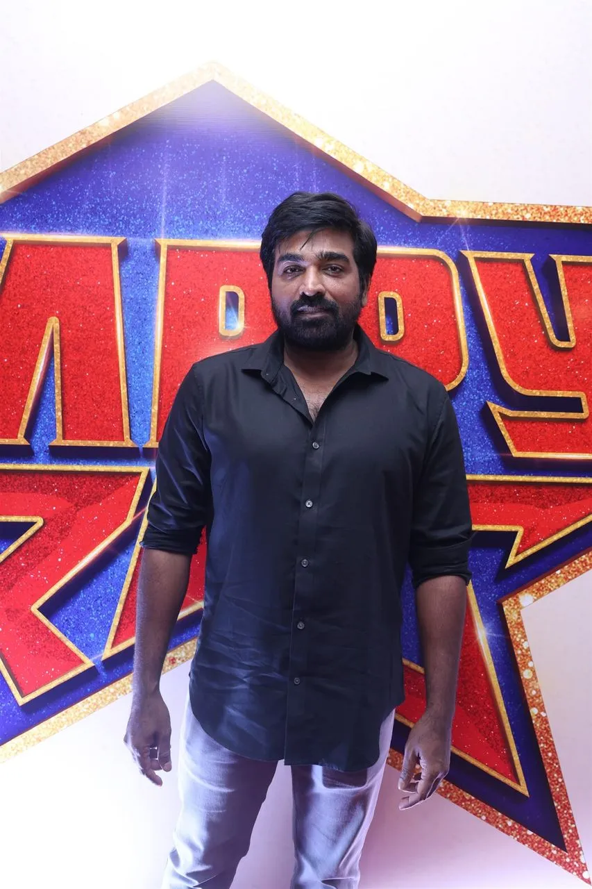 Vijay Sethupathi at the Happy Raj pre-release event