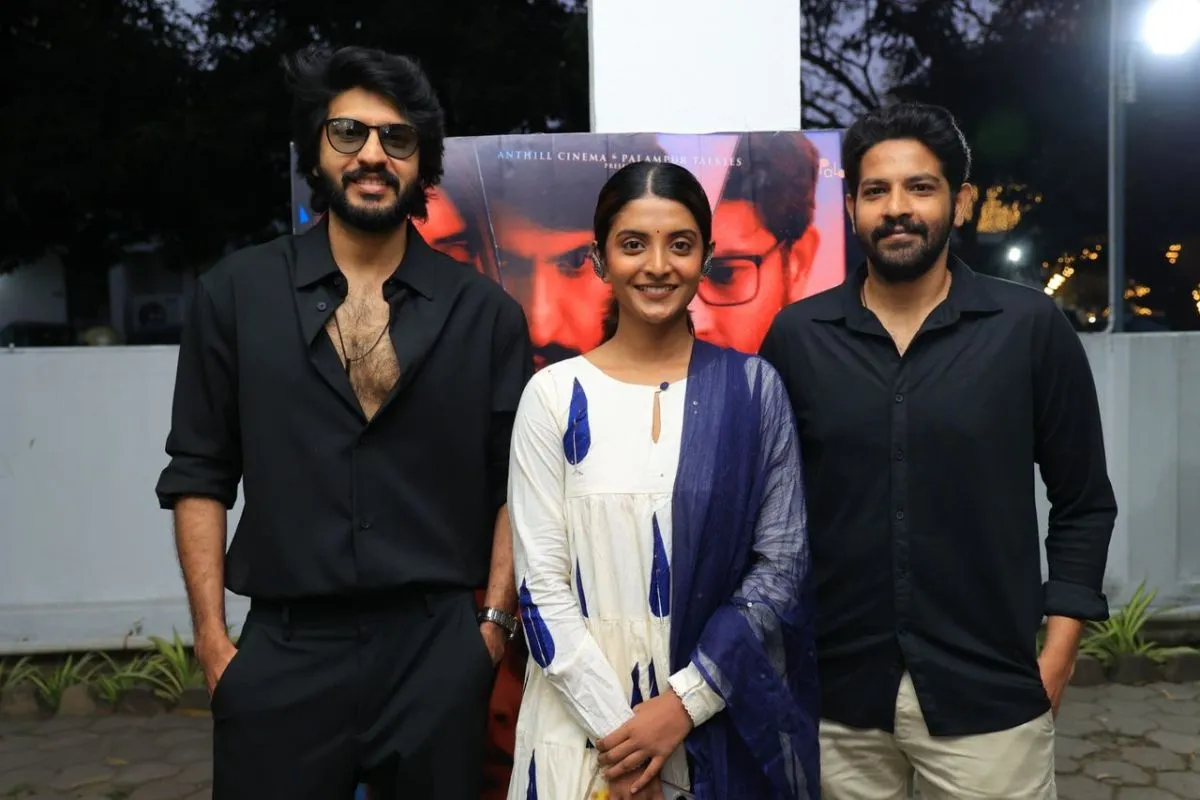 Oh Butterfly lead cast Ciby Chandran, Nivedhithaa Sathish, and Attul
