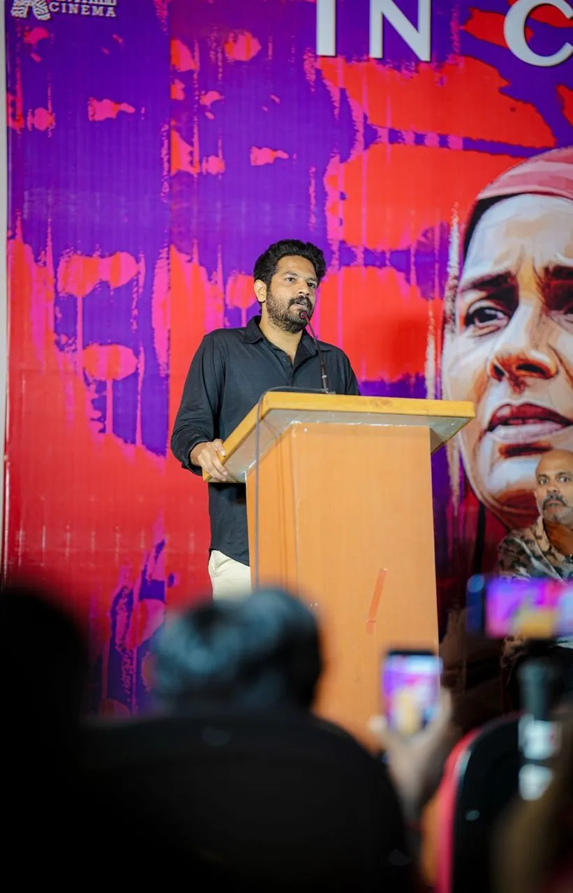 Director Vijay Ranganathan speaking at the Oh Butterfly press meet