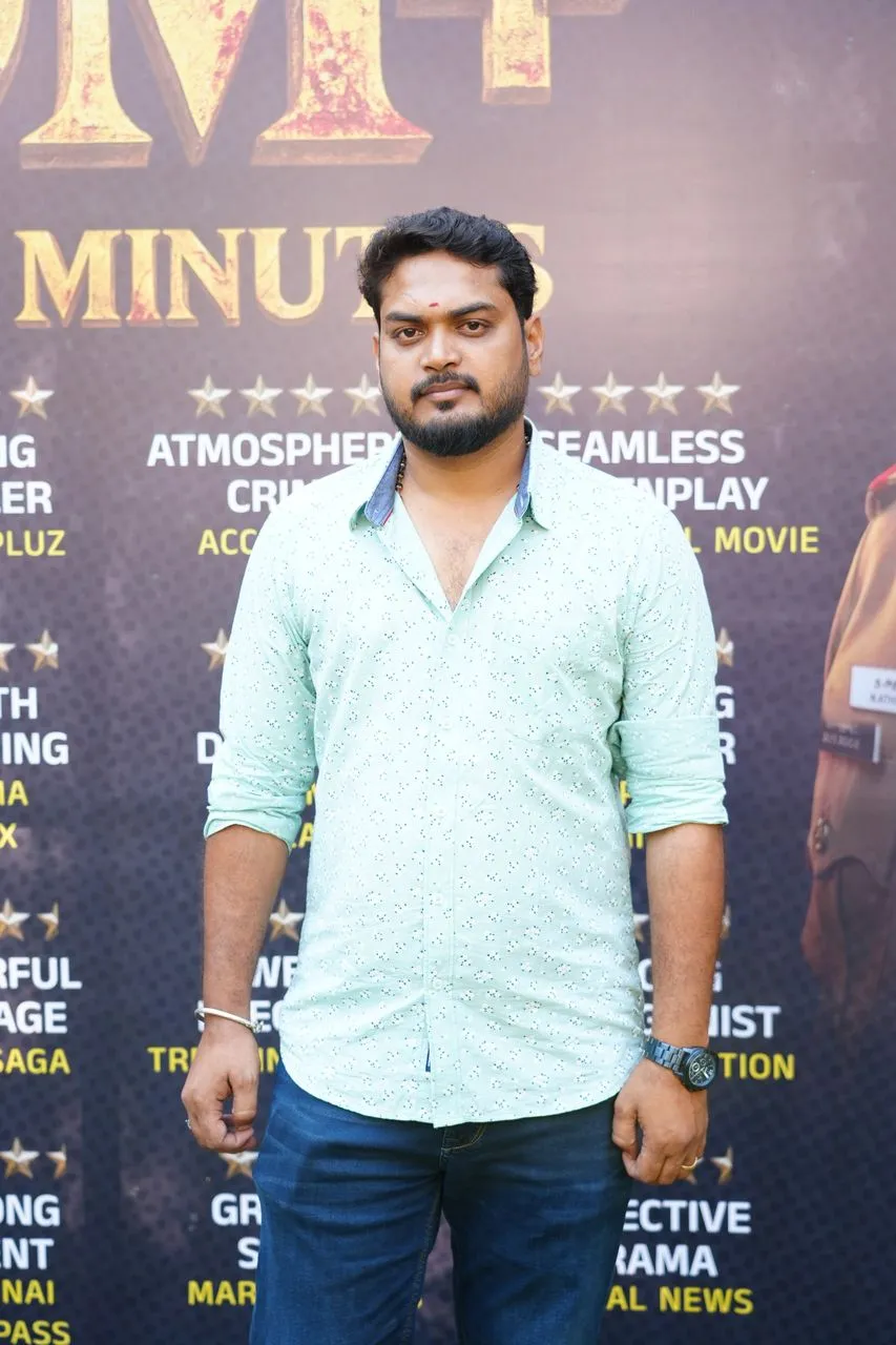 Producer at the Thadayam success meet