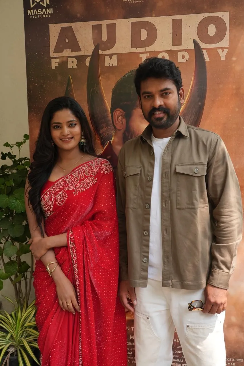 Vimal and Sanashka Sri at the Vadam audio launch
