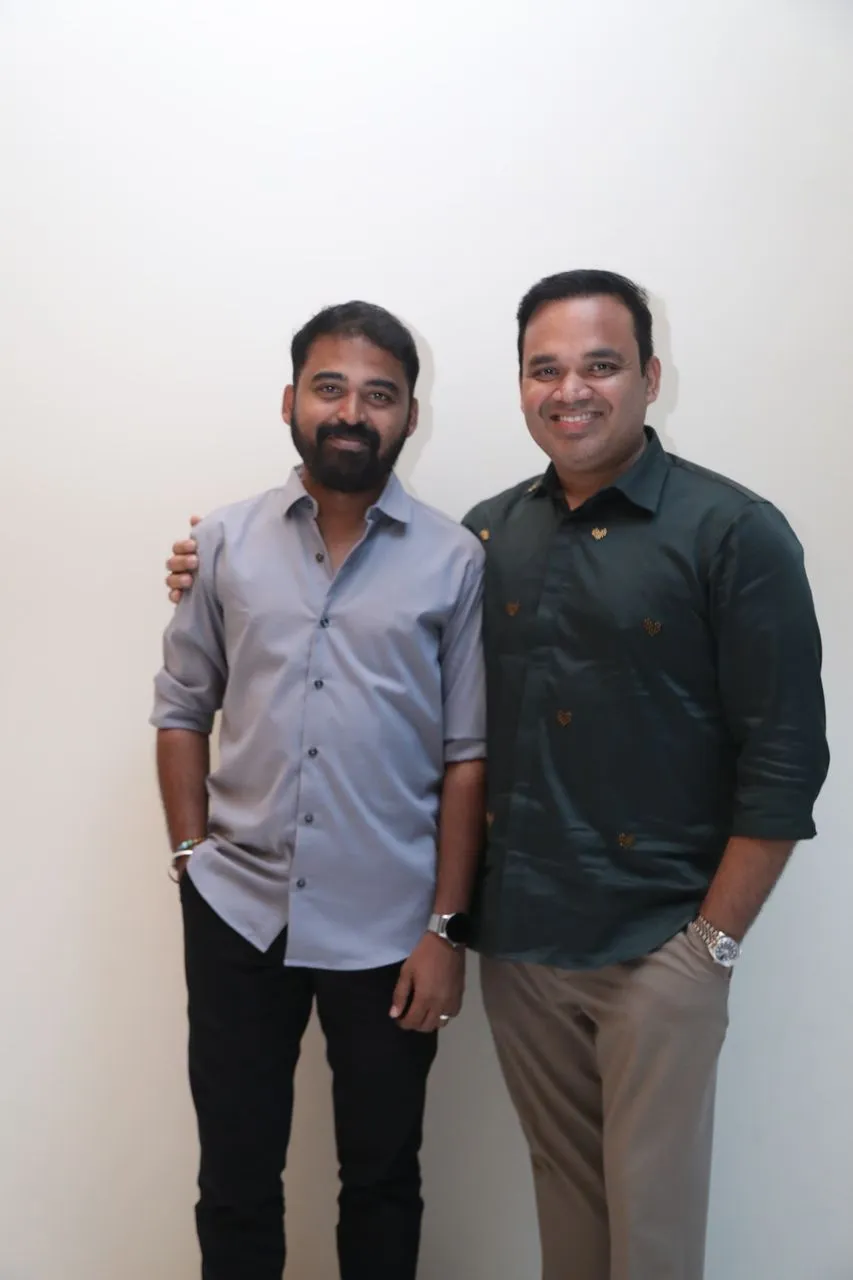 Director Ra. Karthik and producer Sreenidhi Sagar at Made in Korea media event