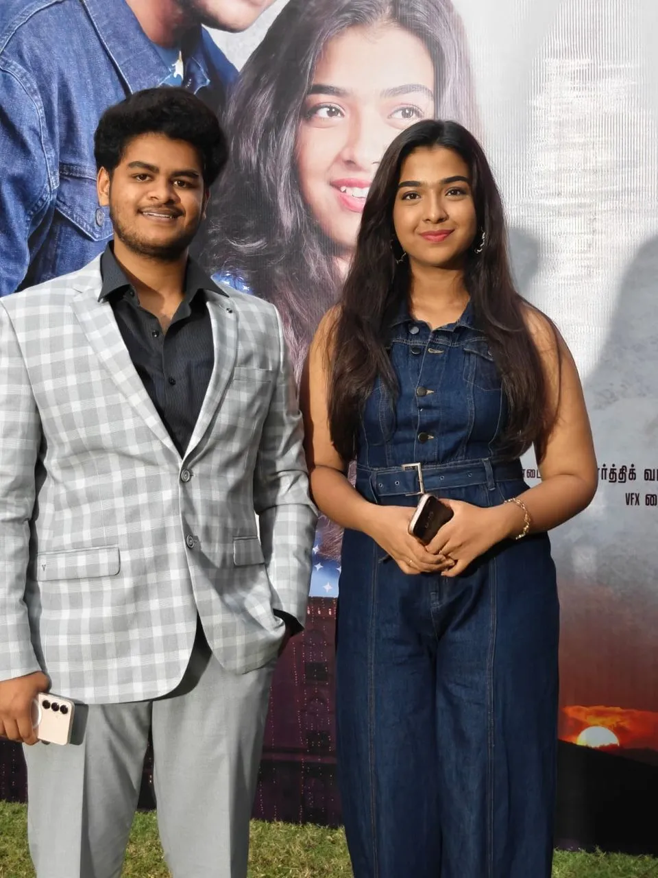 C. Nikhil and co-star at the Room Boy launch event