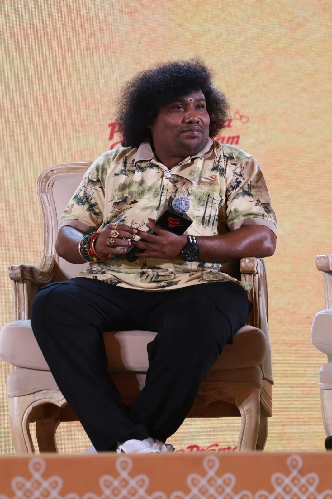 Yogi Babu at the Pyaar Prema Kalyanam trailer launch