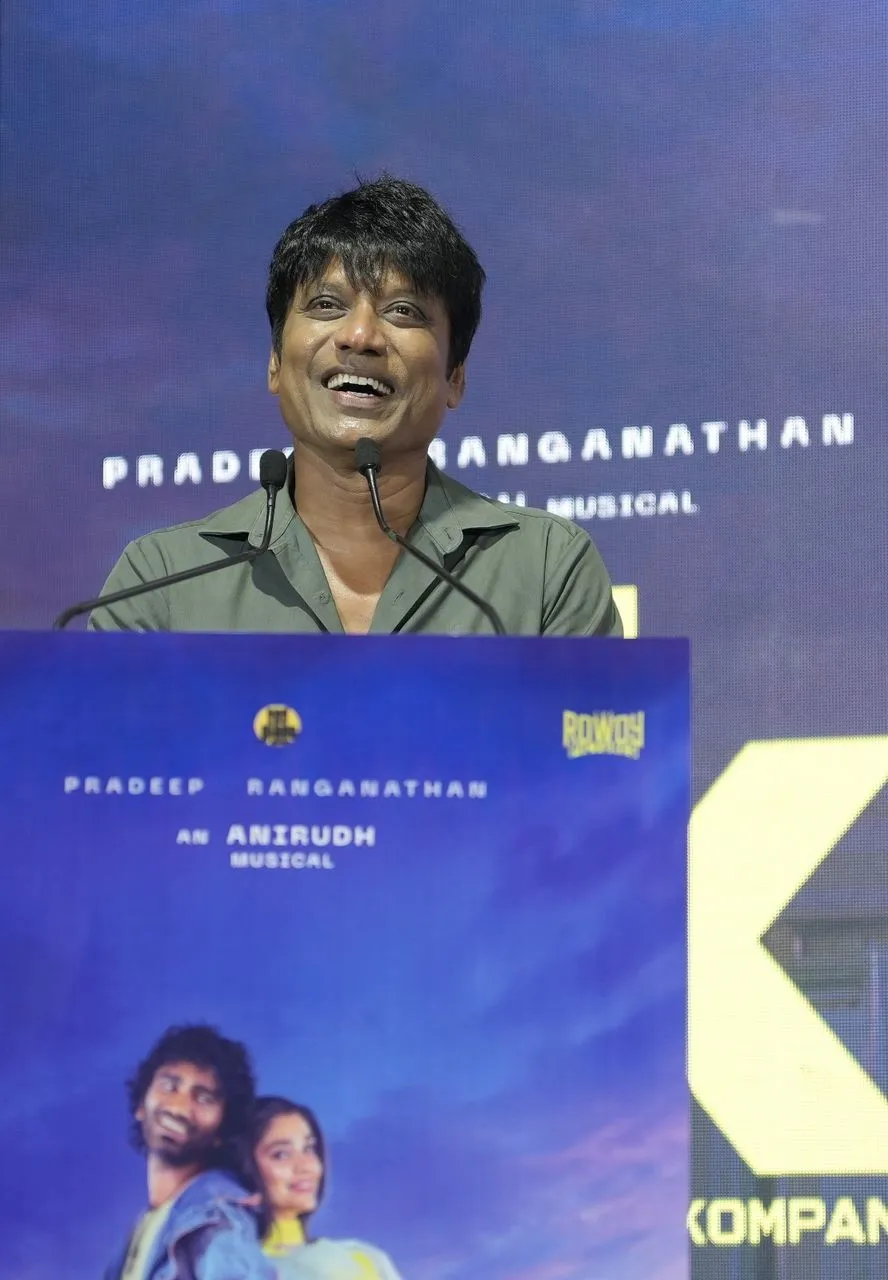 SJ Suryah speaking at the LIK thank-you meet