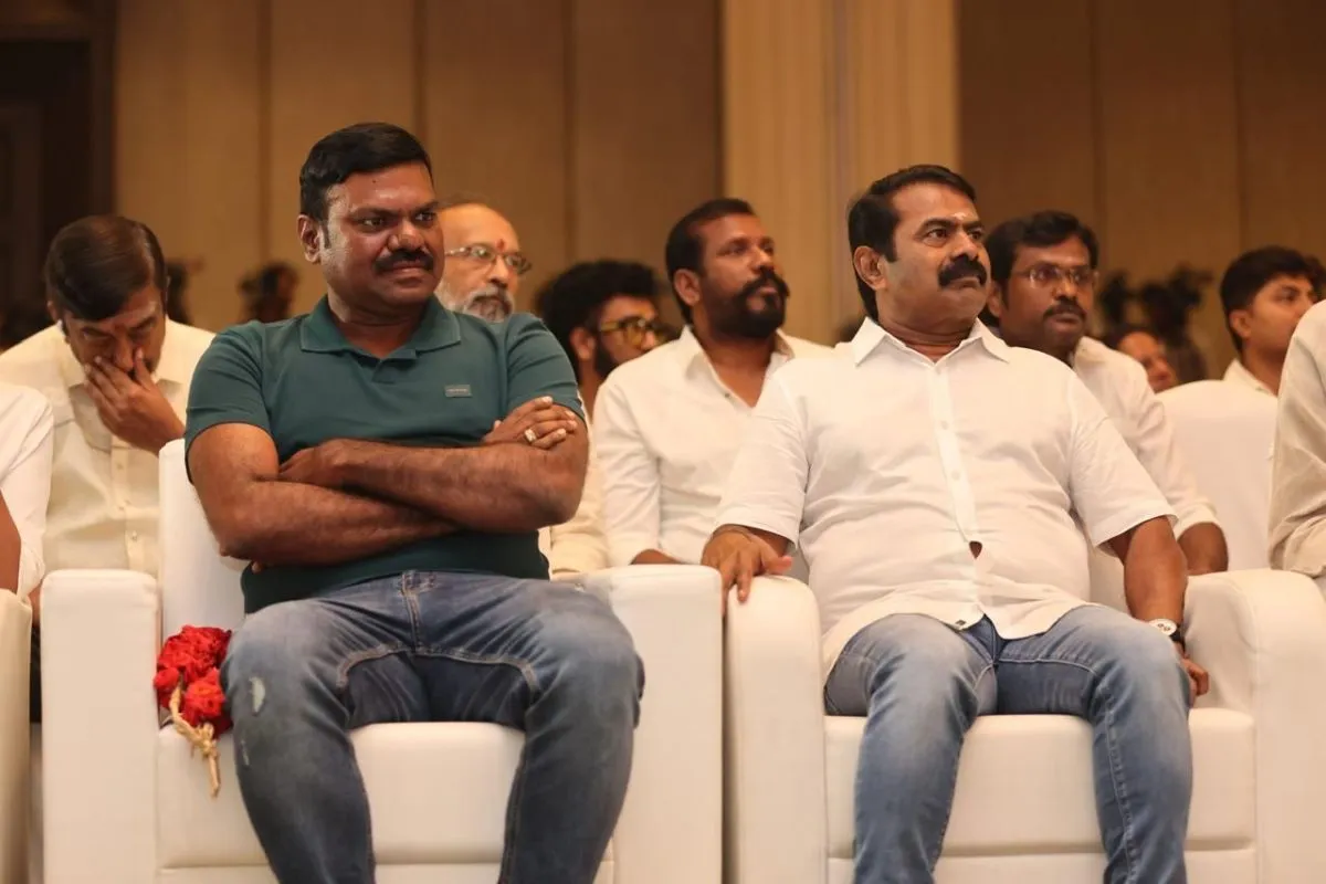 Guests including Seeman at the Texla launch event at The Leela Palace