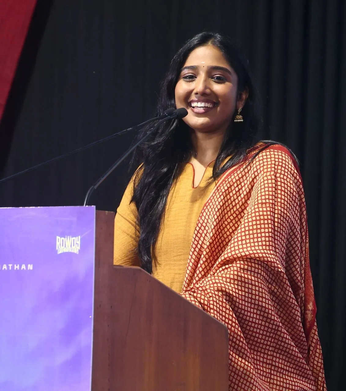 Gouri Kishan speaks at the LIK event in Chennai
