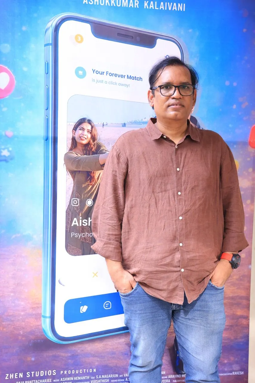 Director Ashokkumar Kalaivani at the Nee Forever launch event