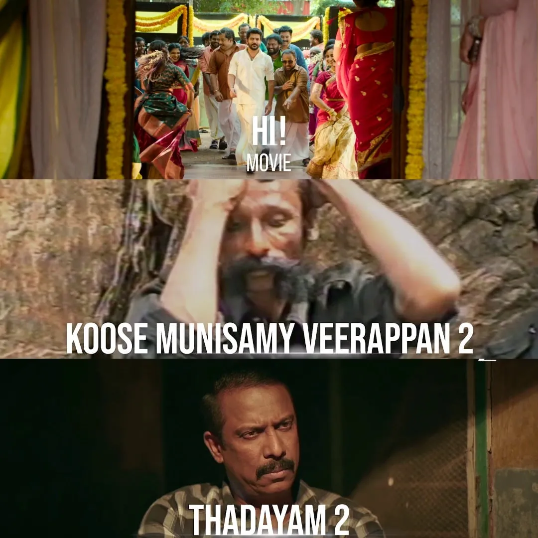 Stills from Hi!, Koose Munisamy Veerappan season 2 and Thadayam 2, the Tamil headliners on ZEE5's new slate